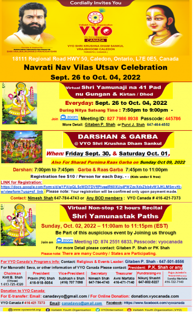 Navrati Nav Vilas Utsav Celebration